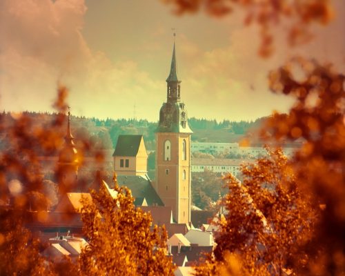 Photo by 51581 petrikirche, freiberg, upper market, market, fountain, nature, bergakademie, otto the rich, places of interest, middle ages, architecture, historical, tourism, germany, building, sun, backlighting, eve, facade, city